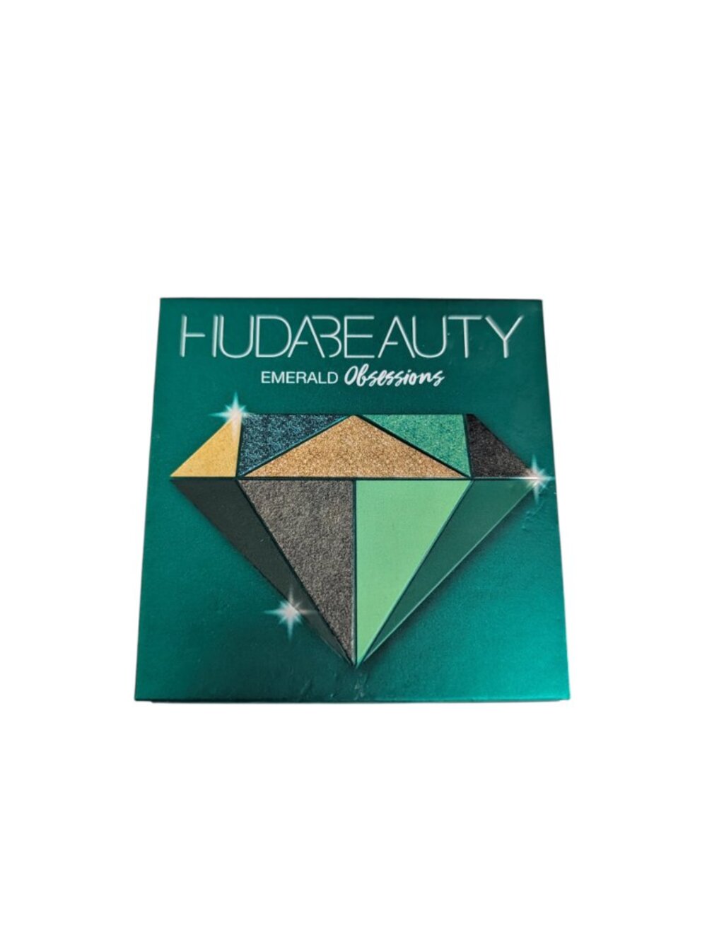 Huda Beauty Emerald Obsessions Eyeshadow Palette Vintage 9 Color Preowned
